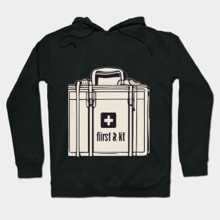 First Aid Kit Retro Illustration No. 786 Hoodie